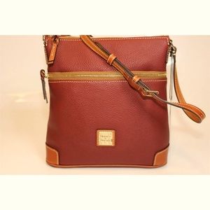 Dooney & Bourke Crossbody NEW Wine color Leather Small Zipper Shoulder Purse